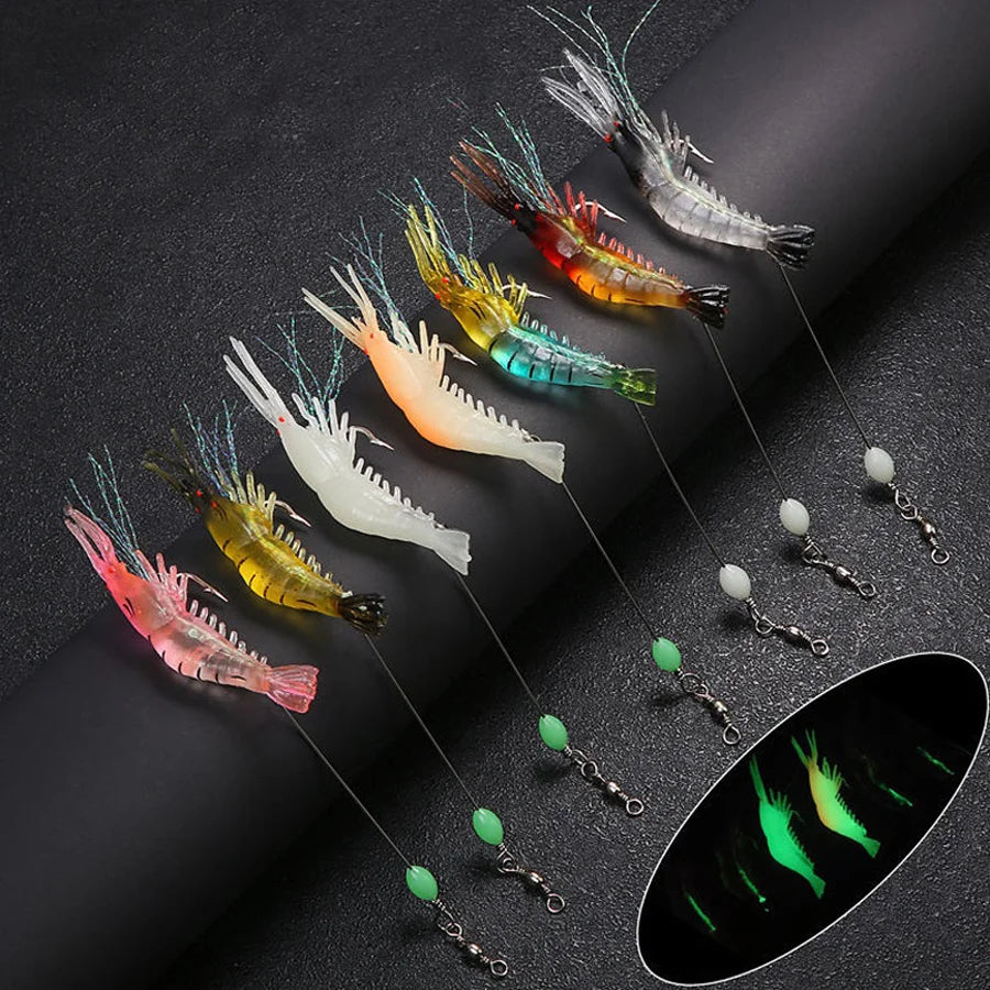 3pcs/7pcs Shrimp Fishing Lures