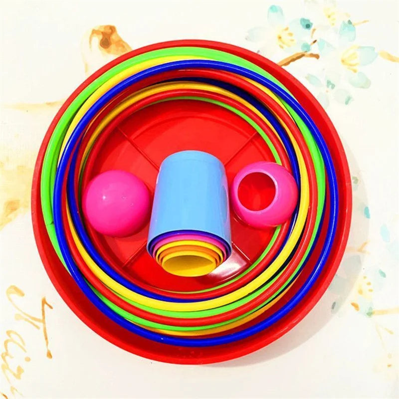 Children's Throw and Stack Ring Toss Game