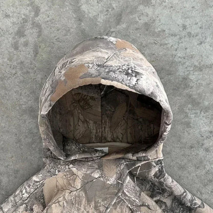Oversized camo hoodie