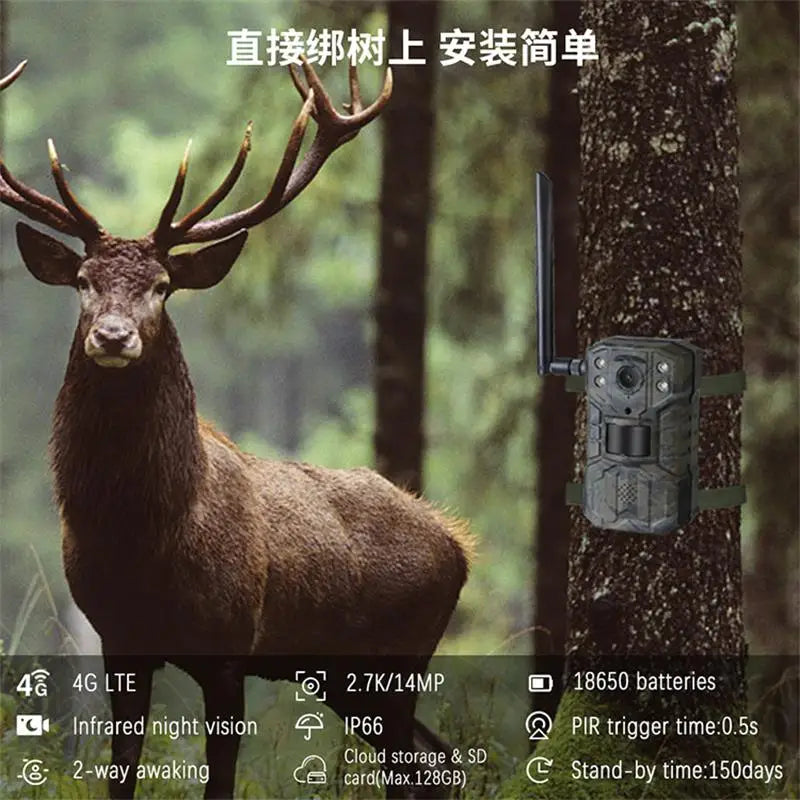4G LTE Solar Hunting Trail Camera