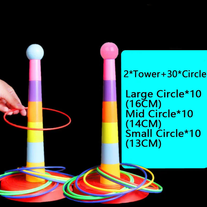 Children's Throw and Stack Ring Toss Game