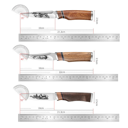 Wooden Handle Hand Forge Blade Knife