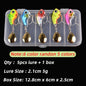 5Pc Rotating Metal Bait Spinner Spoon