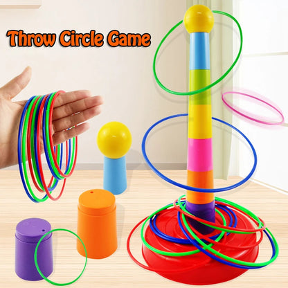 Children's Throw and Stack Ring Toss Game