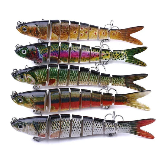 Multi Jointed Fishing Lure Slow Sinking 10cm/12.4g