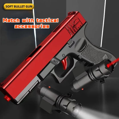 Soft Bullet Airsoft Pistol With Laser, Outdoor Sports