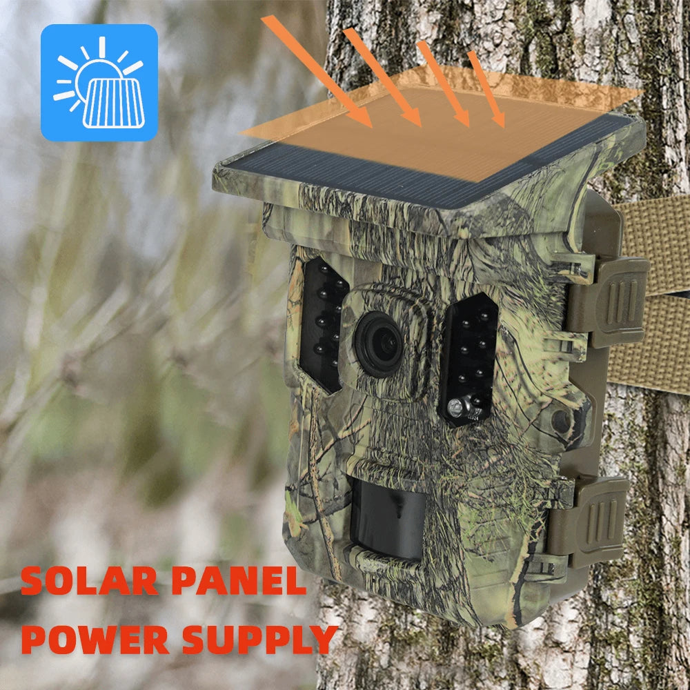 Wildlife Camera Solar Energy 4K Trail Cam