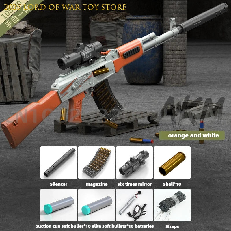 Ak47 Soft Bullet Children's Gun, Outdoor Battle