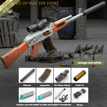 Ak47 Soft Bullet Children's Gun, Outdoor Battle
