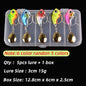 5Pc Rotating Metal Bait Spinner Spoon