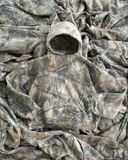 Oversized camo hoodie