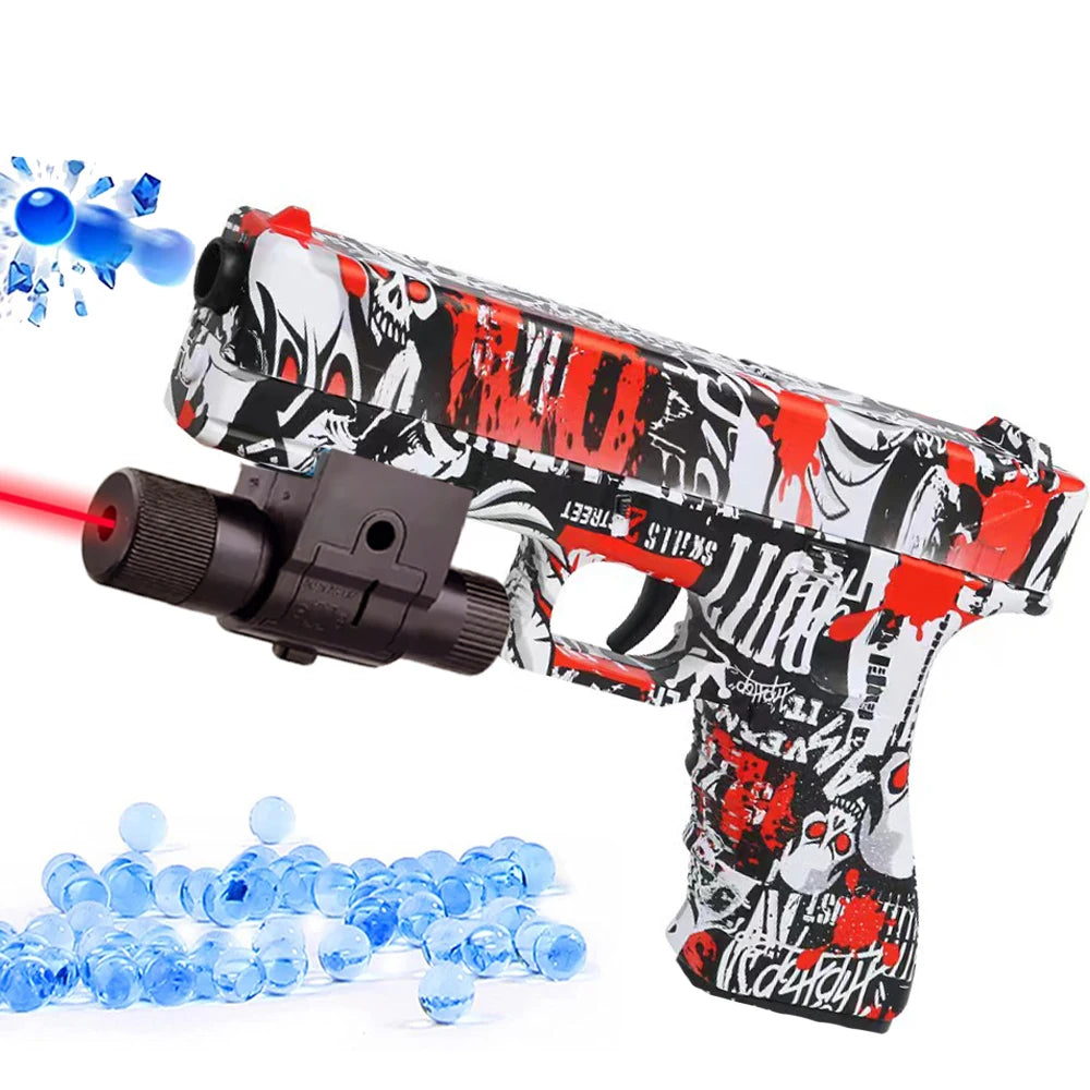 Soft Bullet Airsoft Pistol With Laser, Outdoor Sports