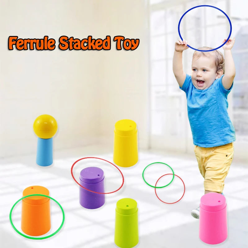 Children's Throw and Stack Ring Toss Game