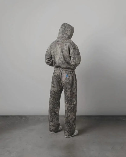 Oversized camo hoodie