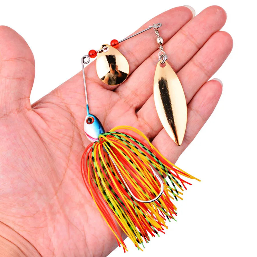 1PC Wobbler Metal Sequins Spinnerbait