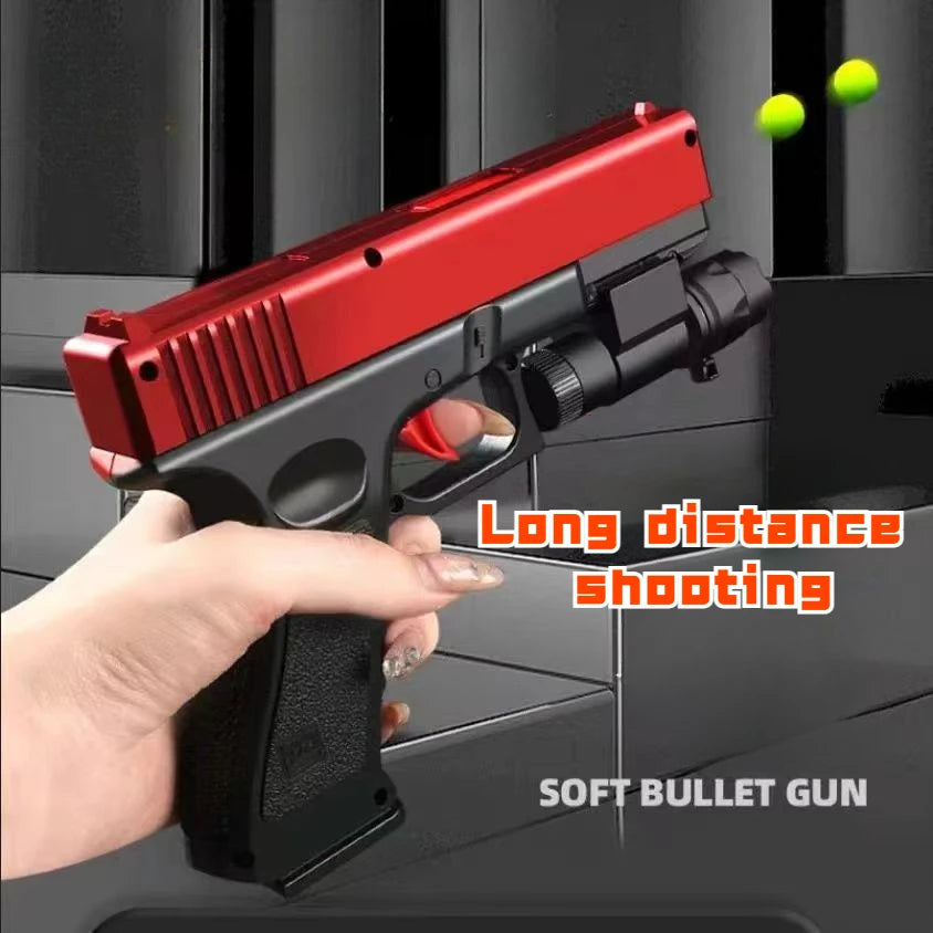 Soft Bullet Airsoft Pistol With Laser, Outdoor Sports