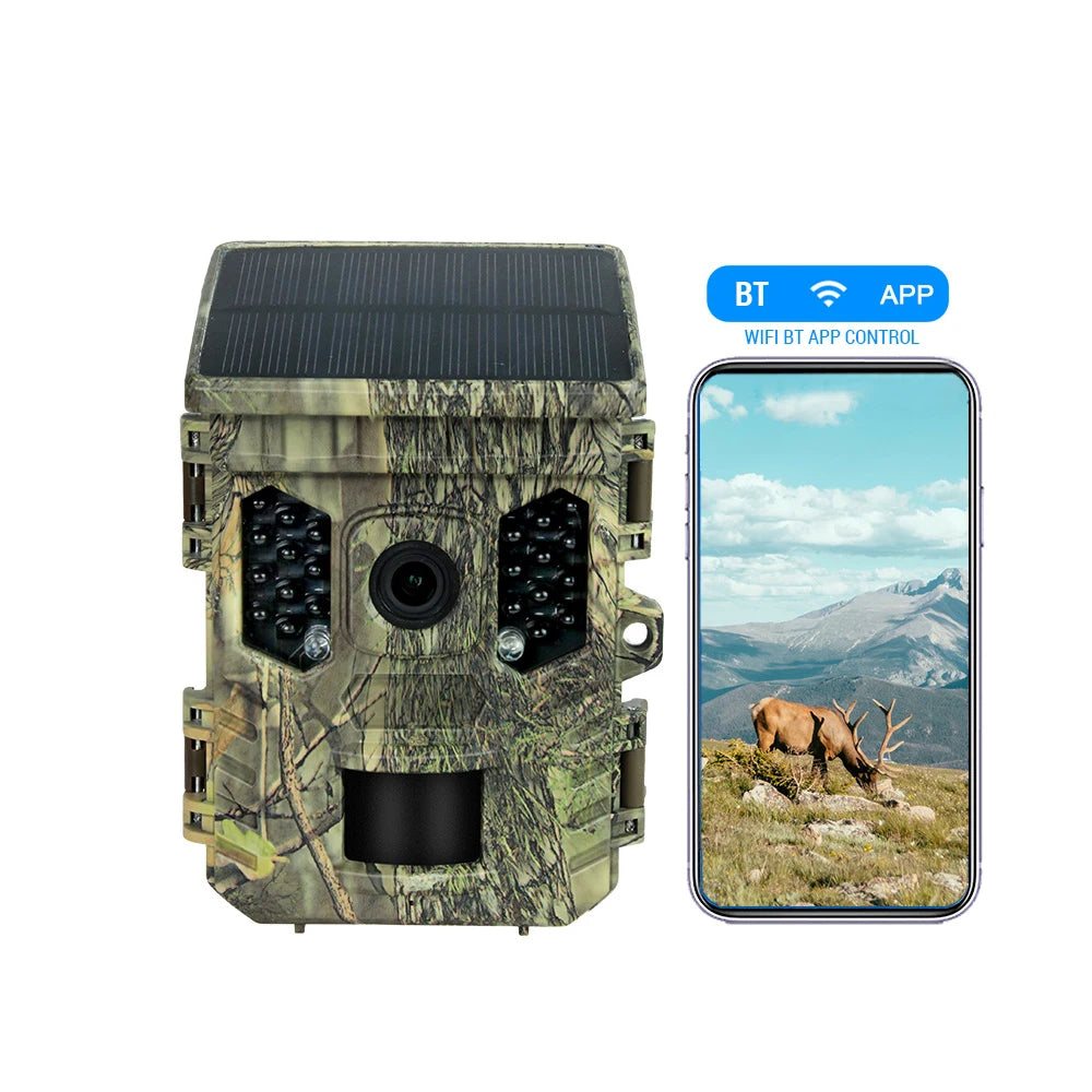 Wildlife Camera Solar Energy 4K Trail Cam