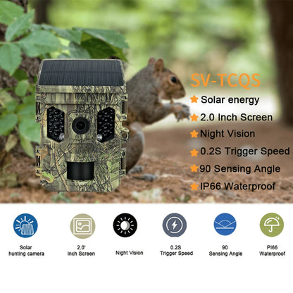 Wildlife Camera Solar Energy 4K Trail Cam