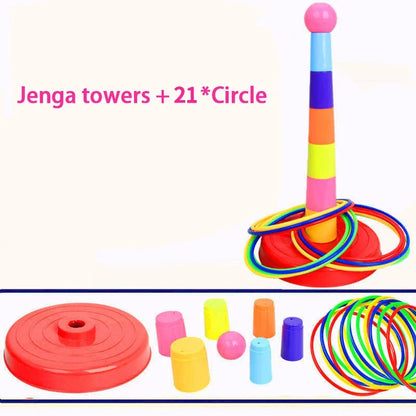 Children's Throw and Stack Ring Toss Game
